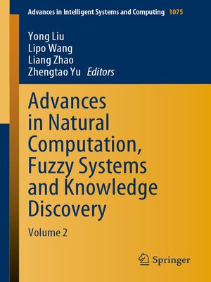 cover image of Advances in Natural Computation, Fuzzy Systems and Knowledge Discovery